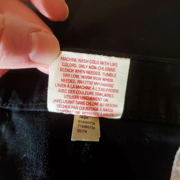 NWT Mossimo Supply Co. Black Bermuda Chino Shorts Size 13 Slim Juniors - Picture 12 of 14